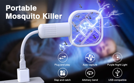 🦟 Machhar se tang aa gaye? 1 second me khatam ⚡-Rechargeable Mosquito Racket With Box & Stand